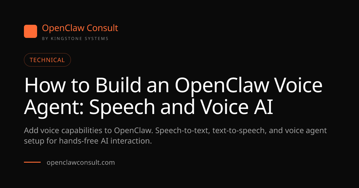 How to Build an OpenClaw Voice Agent, Voice AI Guide (2026)