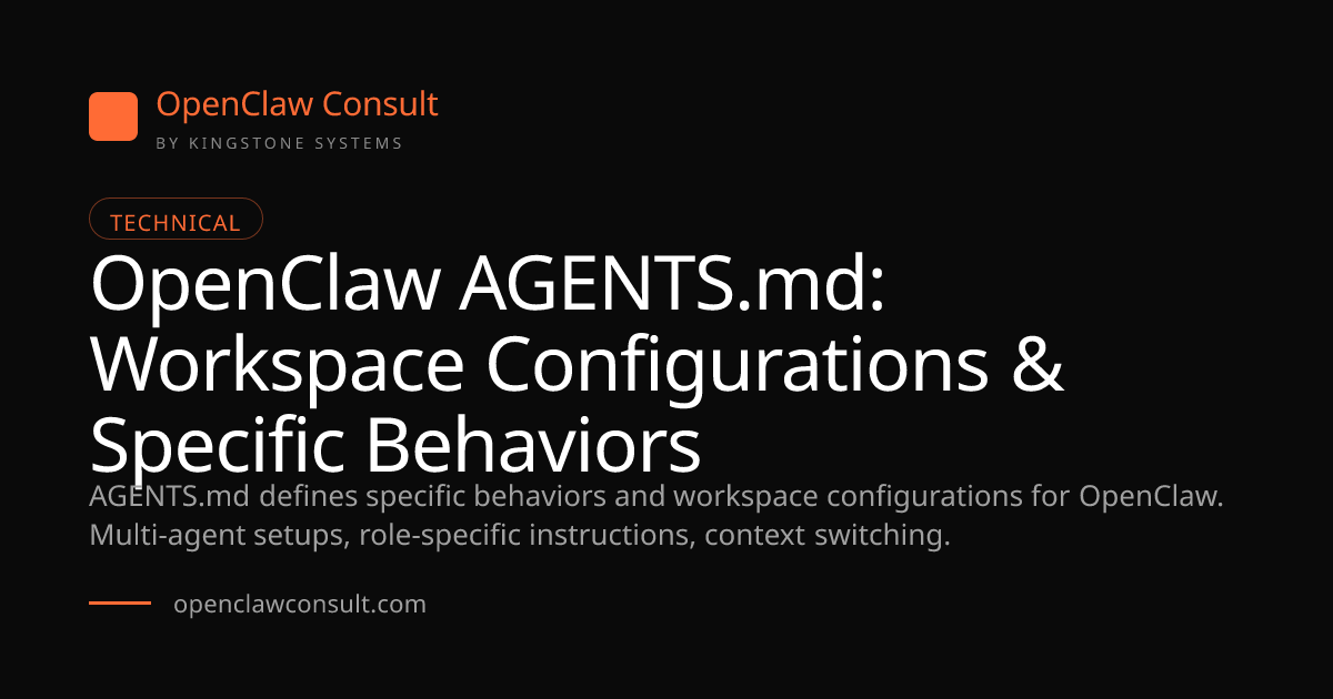 OpenClaw AGENTS.md: Define Workspace Configurations (2026)
