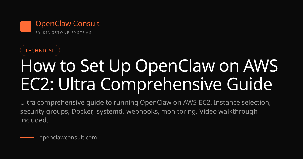 OpenClaw on EC2: Complete AWS Setup Guide 2026 | Step-by-Step