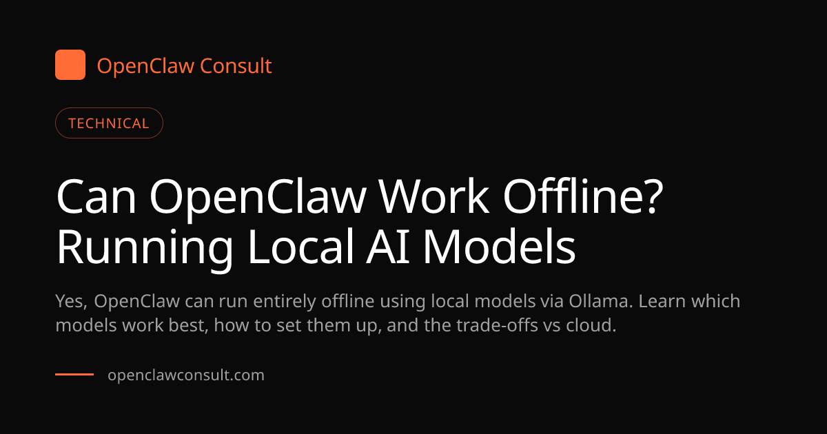 Can OpenClaw Work Offline? Local Models with Ollama Explained ...