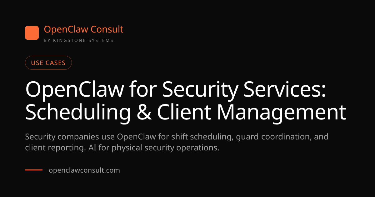 OpenClaw Security: AI for Security Companies (2026)