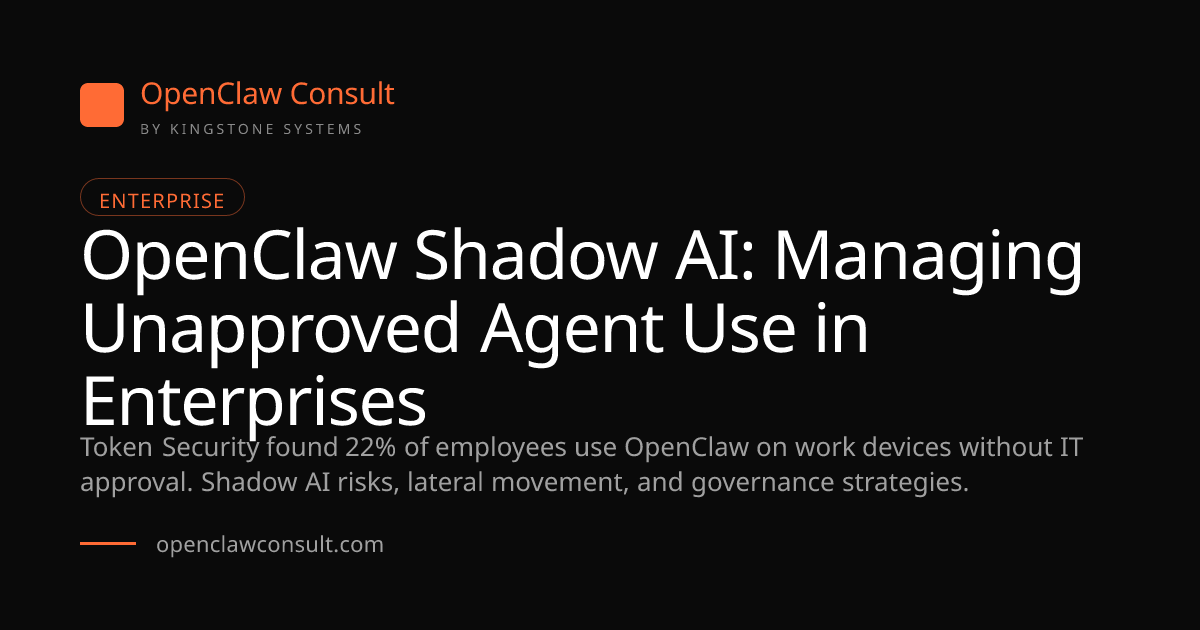OpenClaw Shadow AI: 22% of Employees Using Unapproved Agents