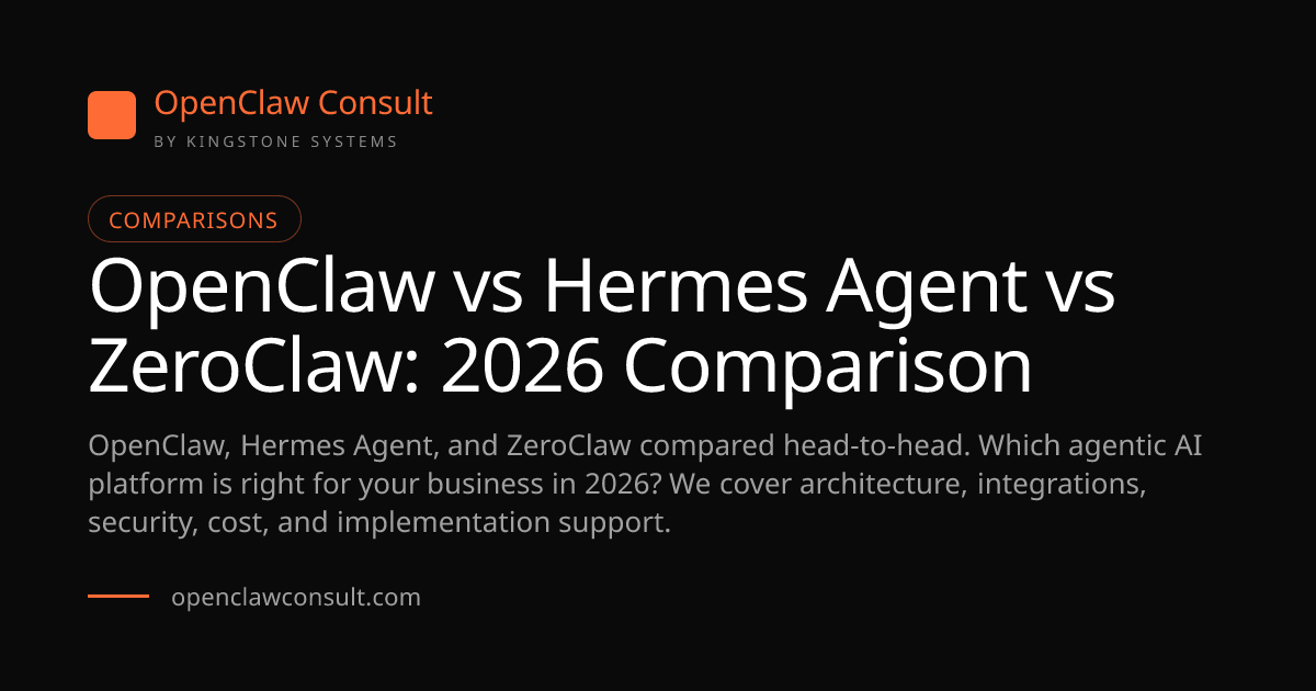OpenClaw vs Hermes Agent vs ZeroClaw, Full 2026 Comparison