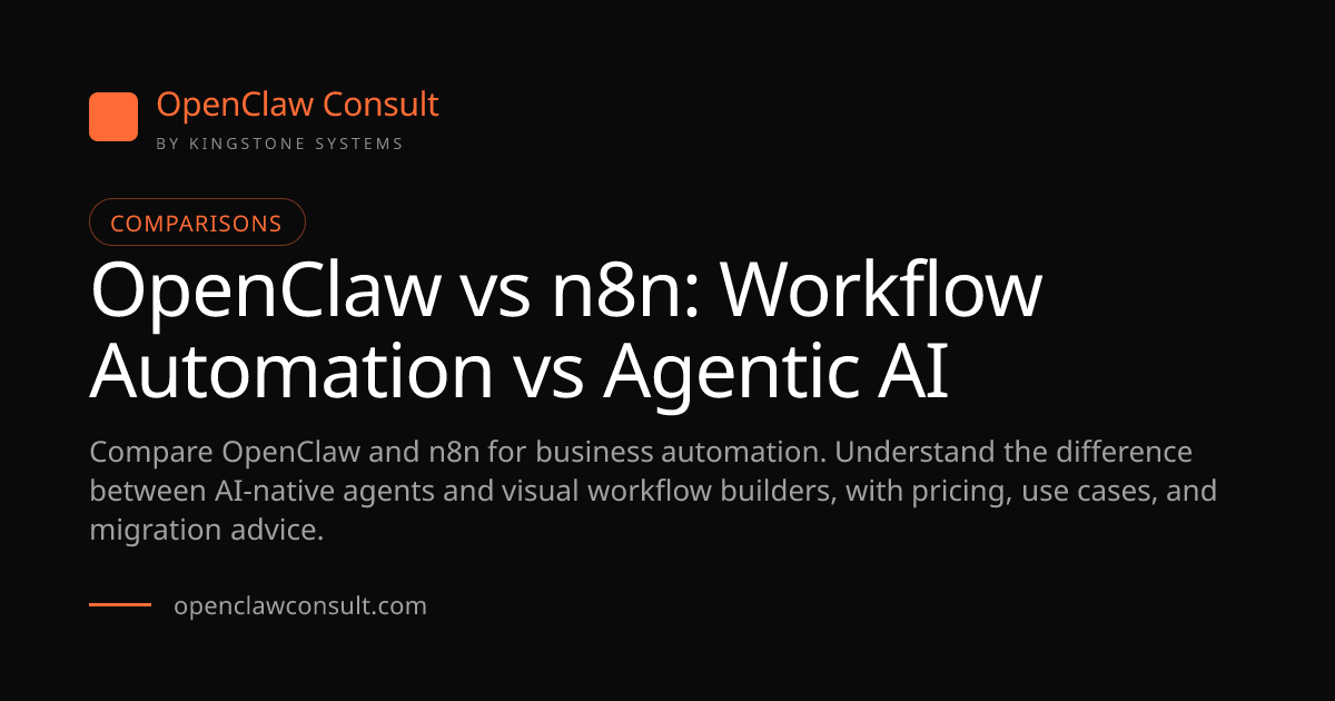 OpenClaw vs n8n: Workflow Automation vs Agentic AI Compared (2026)